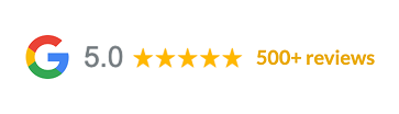 5 star reviews on Google