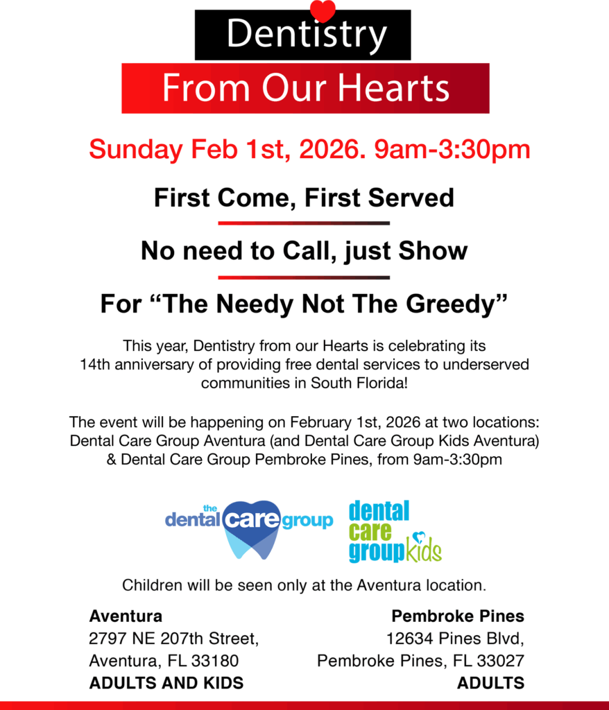 14th dentistry from our hearts 2026 leaflet